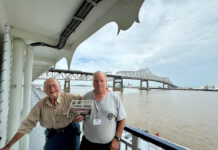 Paul Harvey enjoys a Mississippi River cruise paul and tom