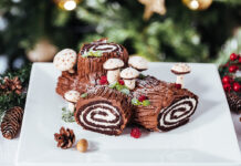 Yule Log Cake
