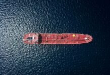 Grain markets sensitive to Trump news aerial photography of tanker ship