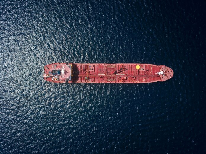 Photo by Shaah Shahidh aerial photography of tanker ship