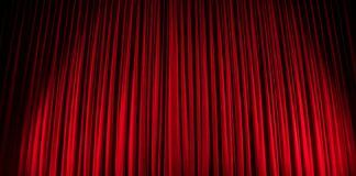 red theater curtain