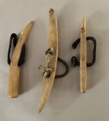 animal bone husking pegs