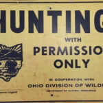 hunting with permission sign