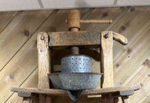 Lard, scrapple and cracklins complete the butchering job lard press