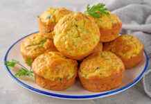 Bacon Zucchini Savory Muffins