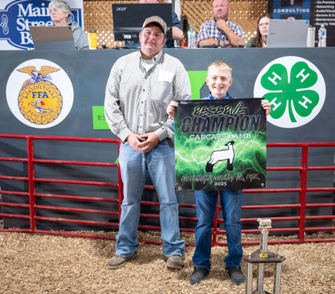 RESERVE CHAMPION CARCASS LAMB: BRODIE BOYD
